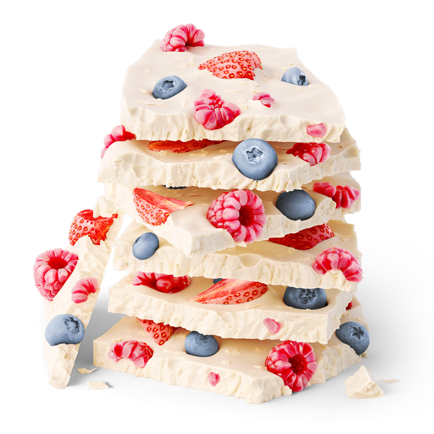 Triple Berry Frozen Yogurt Bark Enlightened
