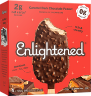 Caramel Dark Chocolate Peanut Bars - Enlightened