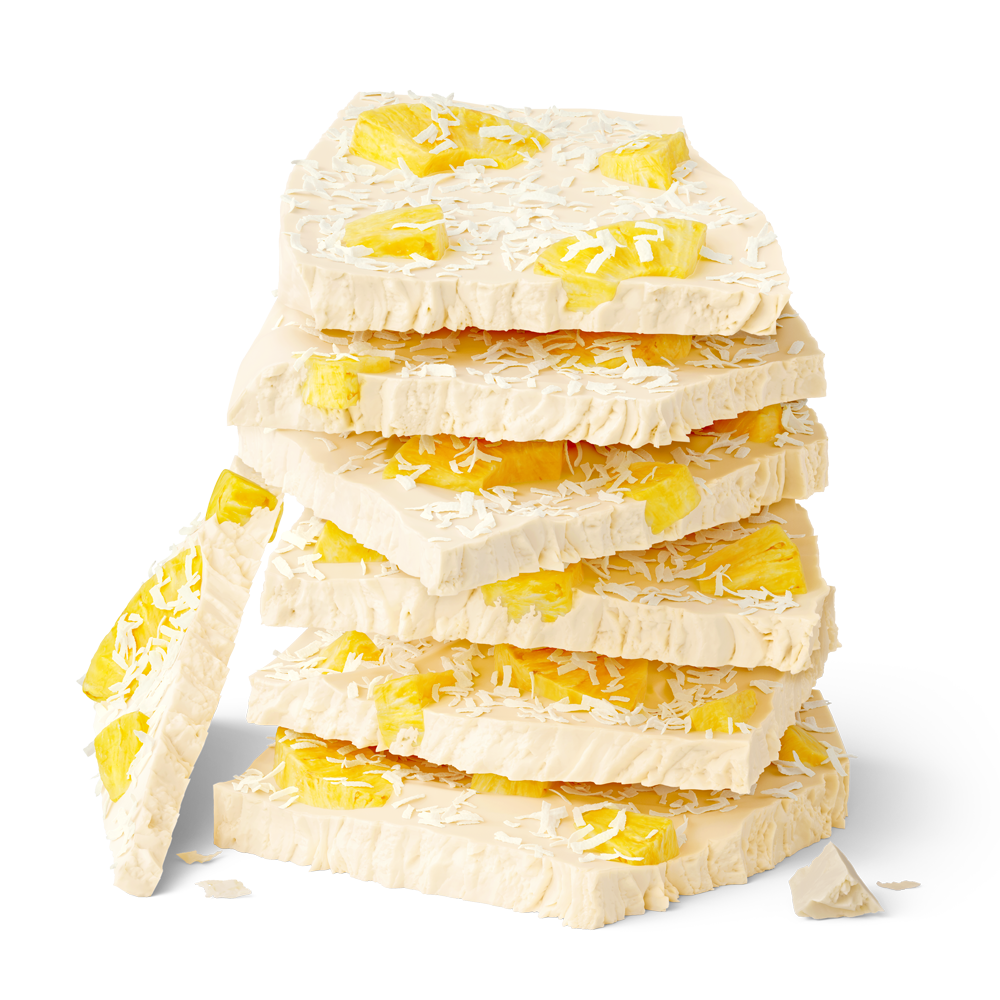 Pineapple Coconut Frozen Yogurt Bark Enlightened