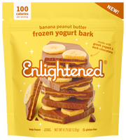 Banana Peanut Butter Frozen Yogurt Bark - Enlightened