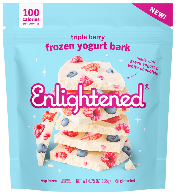 Triple Berry Frozen Yogurt Bark - Enlightened