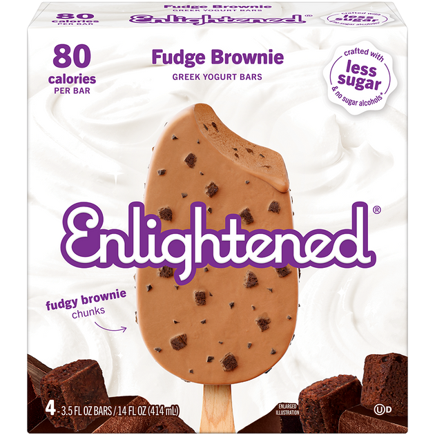 Fudge Brownie Greek Yogurt Bars | Enlightened